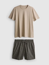 Checkered Short Pajama Set