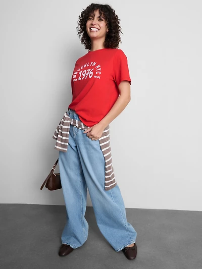 Pure Cotton Short-Sleeve Graphic Tee