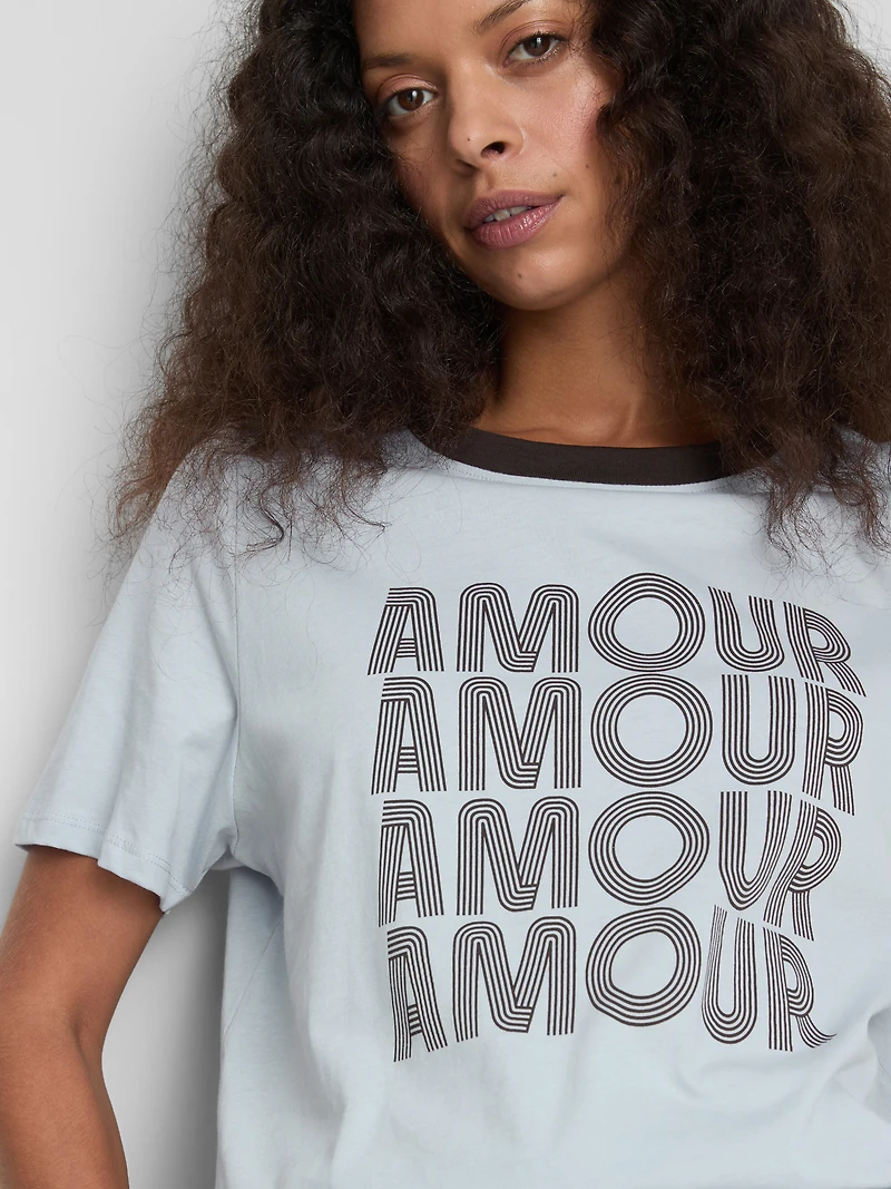 Pure Cotton Short-Sleeve Graphic Tee