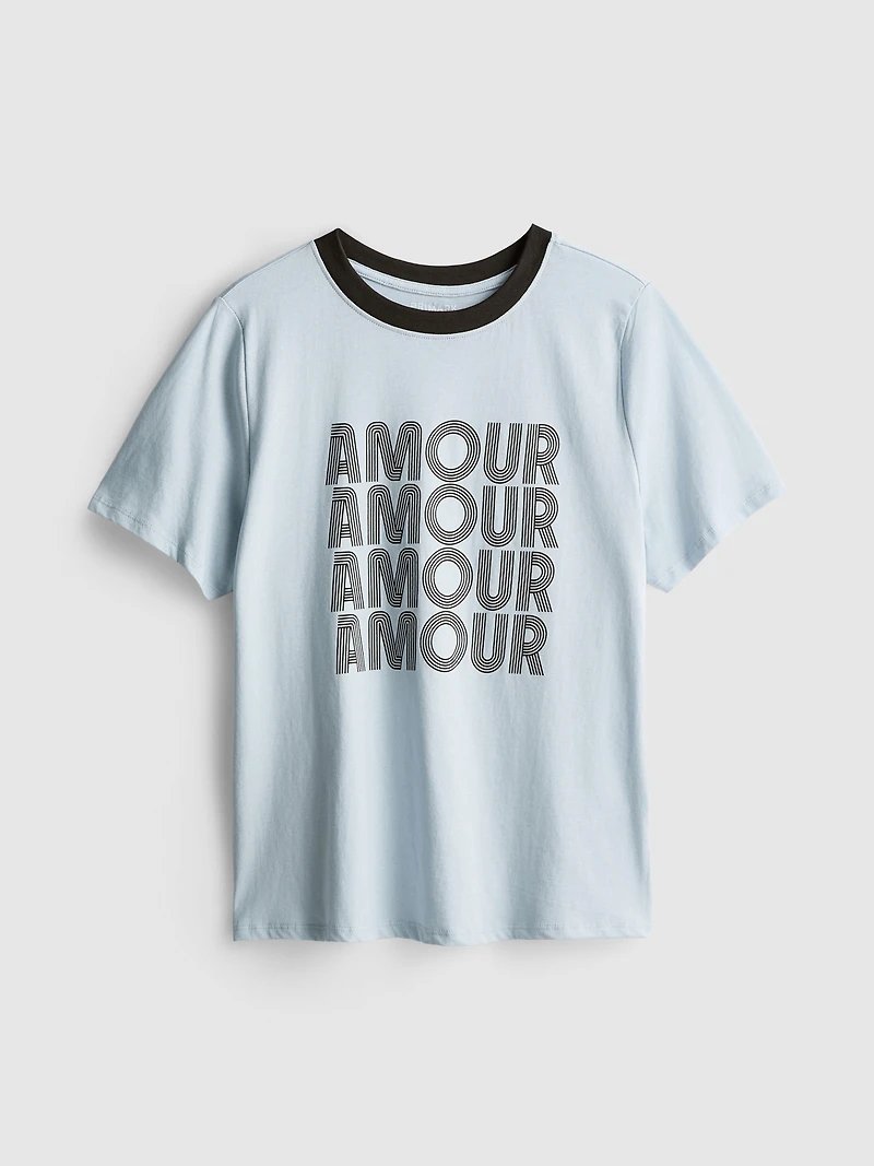 Pure Cotton Short-Sleeve Graphic Tee