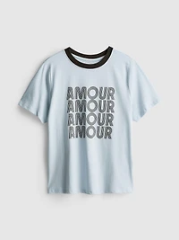 Pure Cotton Short-Sleeve Graphic Tee