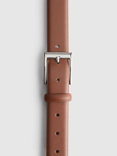 Classic-Style Faux Leather Belt