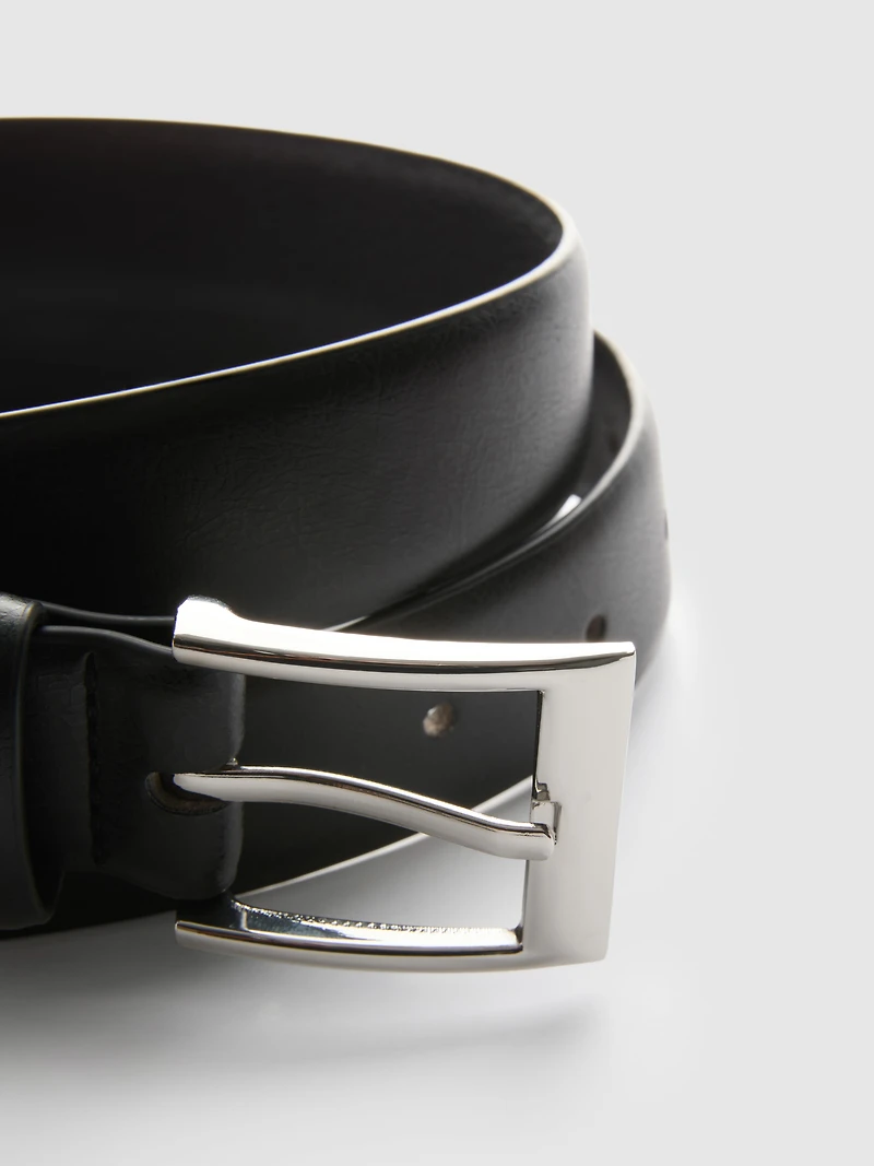Classic-Style Faux Leather Belt