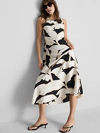 Printed Column Maxi Dress