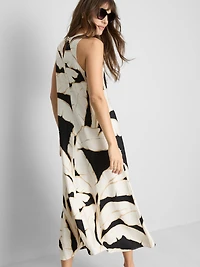 Printed Column Maxi Dress