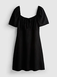 Crinkle Milkmaid Mini Dress