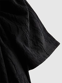 Crinkle Milkmaid Mini Dress