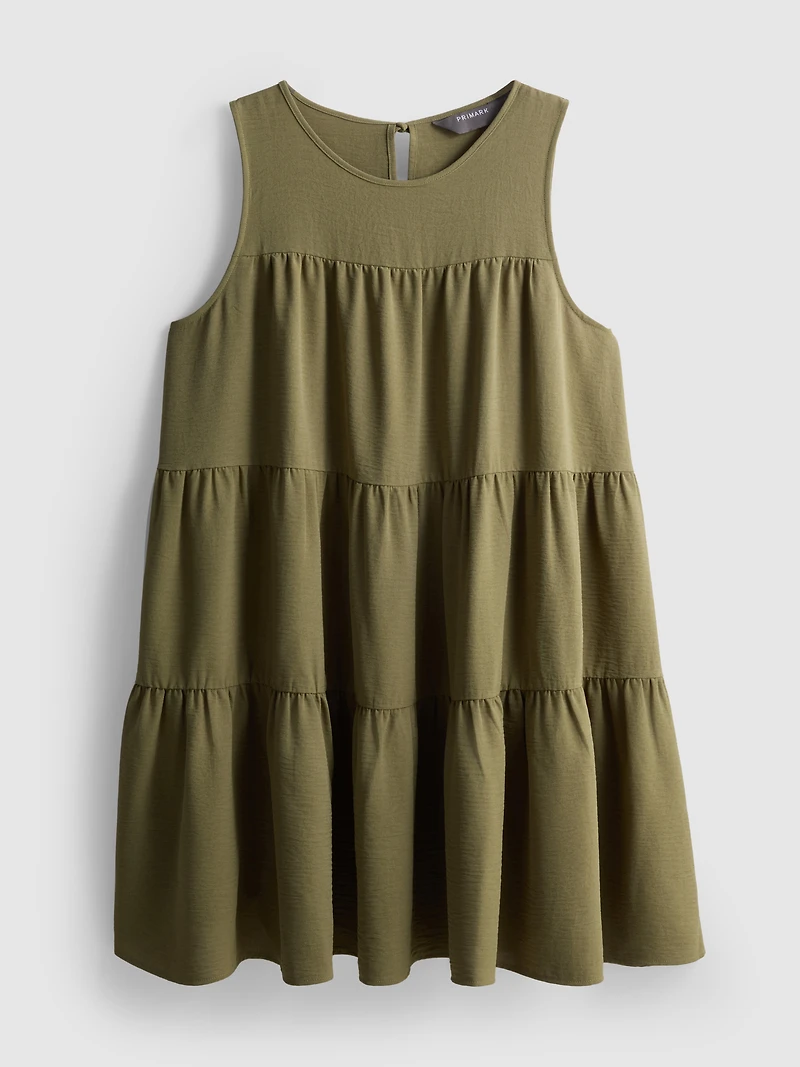 Relaxed Tiered Smock Dress