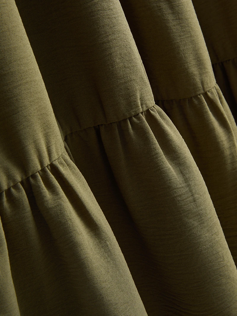 Relaxed Tiered Smock Dress