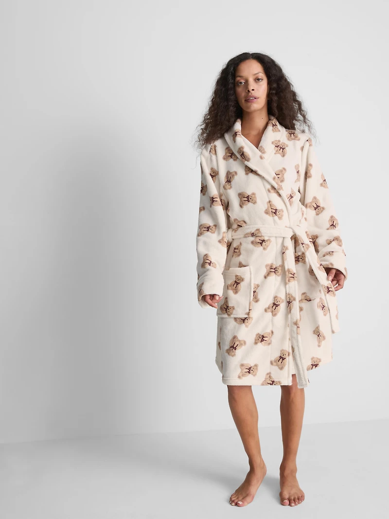 Love To Lounge Printed Midi Bathrobe