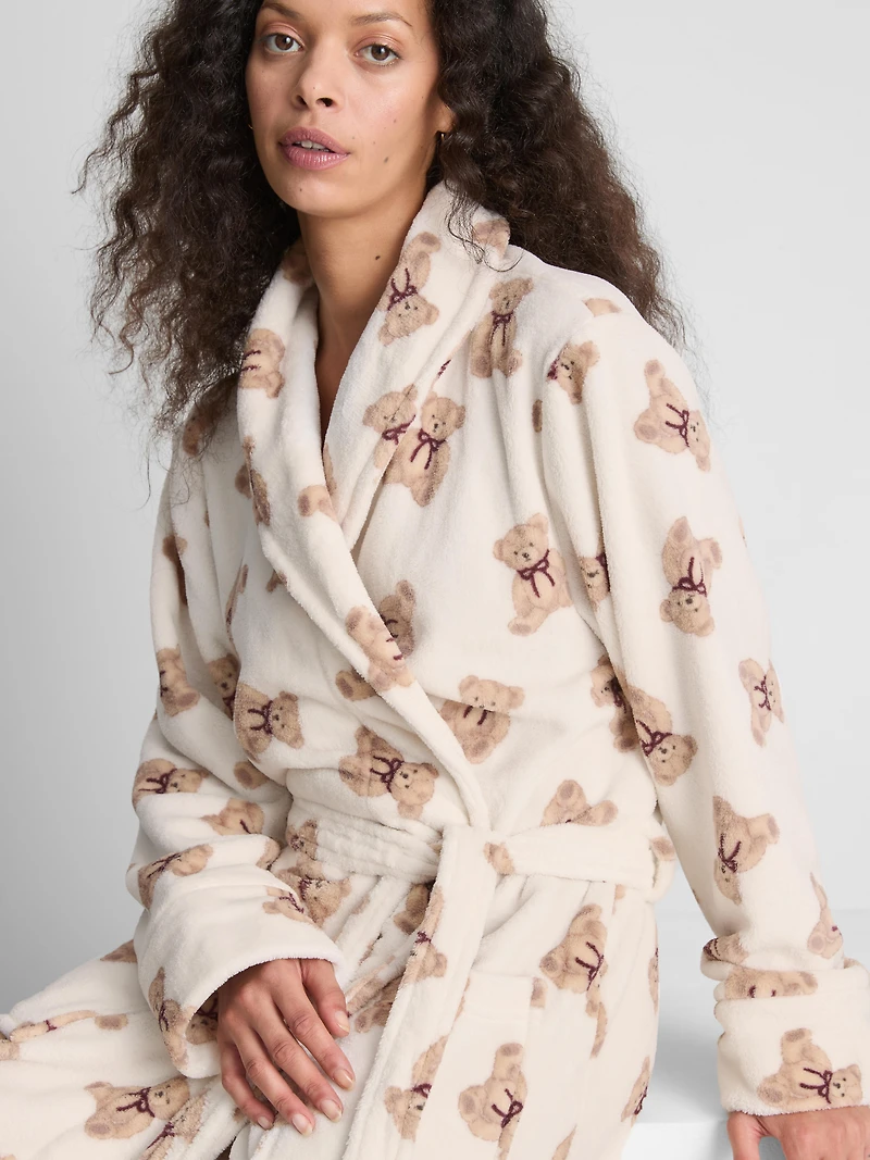 Love To Lounge Printed Midi Bathrobe