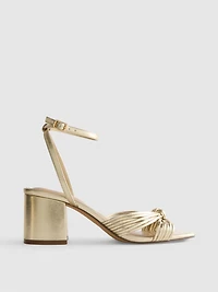 Twist Detail Heeled Sandals