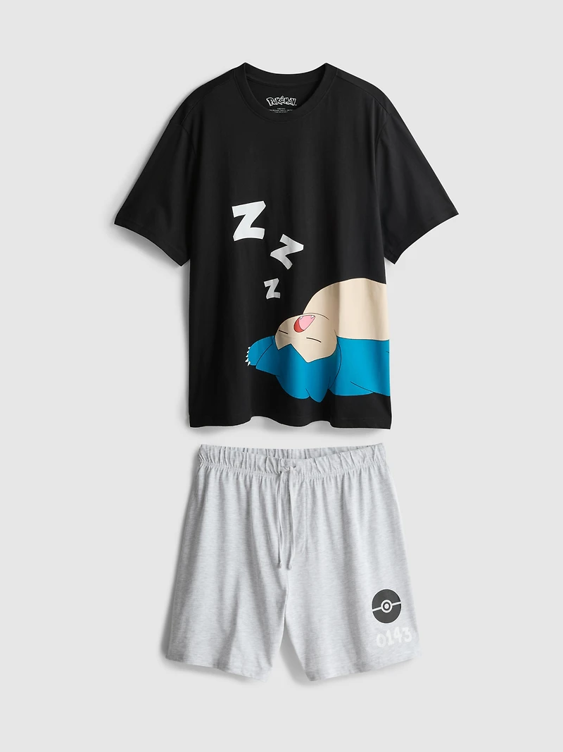 Pokémon Snorlax Shorts Pajama Set