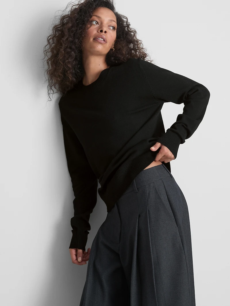 Soft Knitted Crew Neck Sweater