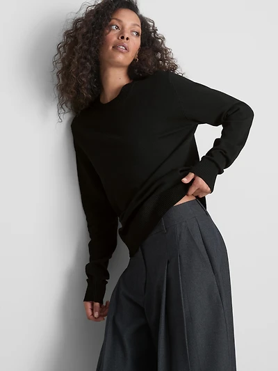 Soft Knitted Crew Neck Sweater