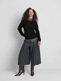 Soft Knitted Crew Neck Sweater