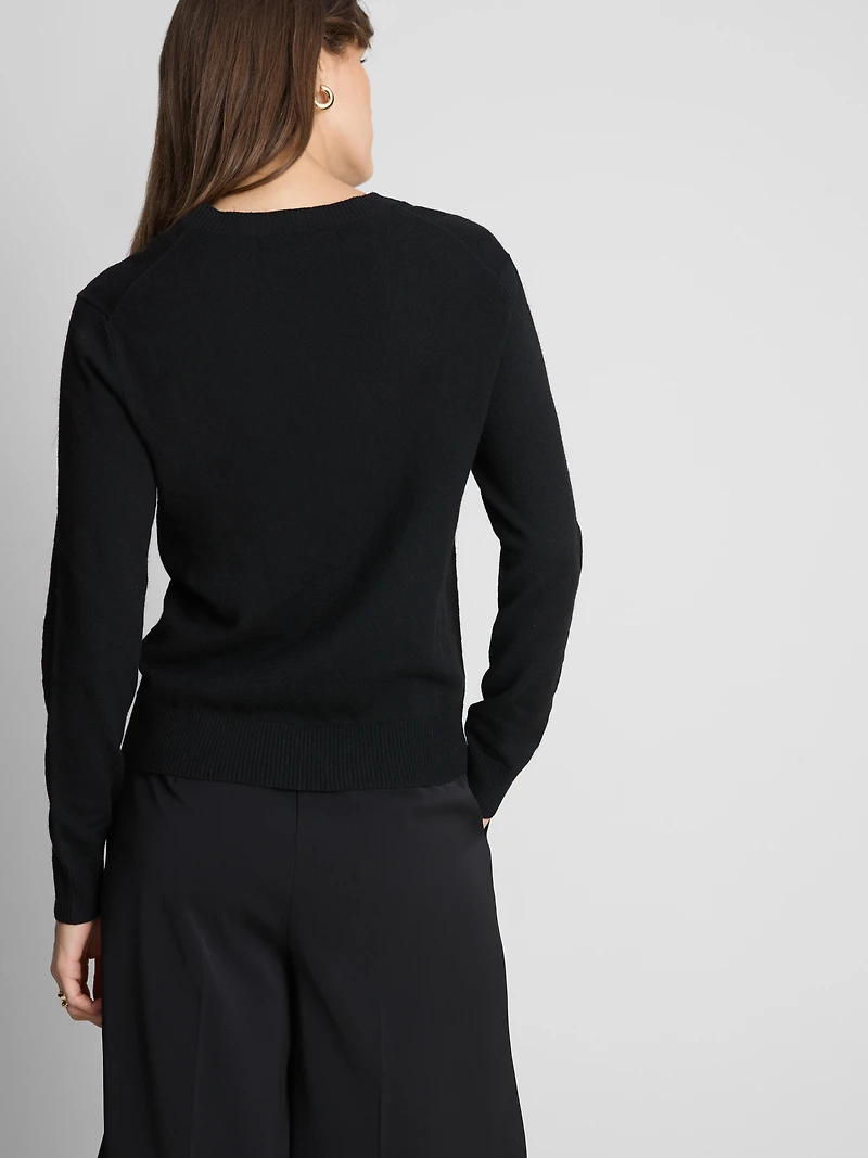 Knitted V-Neck Sweater