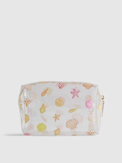 Shell Print Makeup Bag