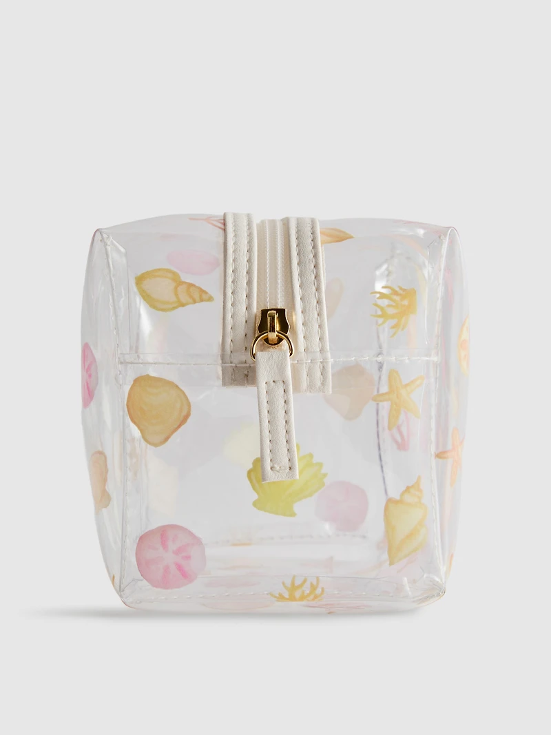 Shell Print Makeup Bag