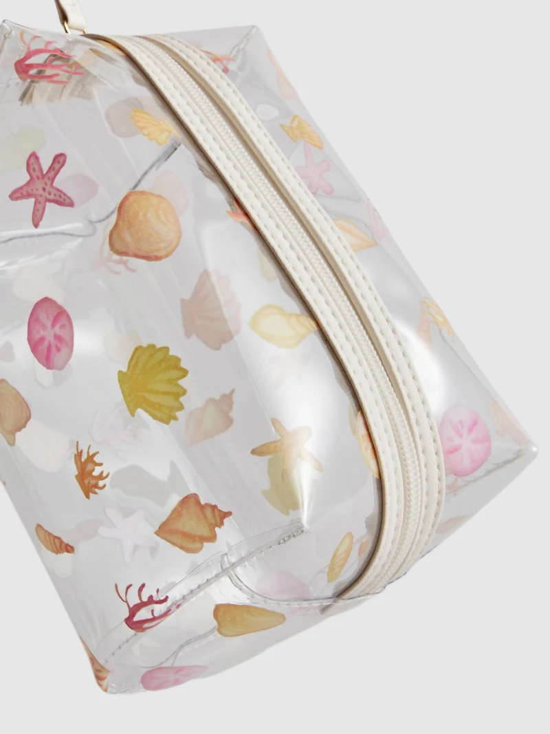 Shell Print Makeup Bag