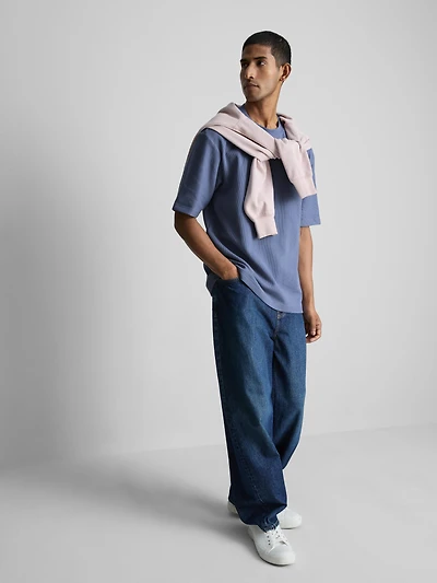 Textured Boxy T-Shirt