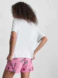 Groovy Chick Graphic Shorty Pajamas