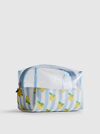 Lemon Print Makeup Bag