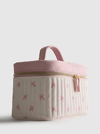 Quilted Bow Vanity Case