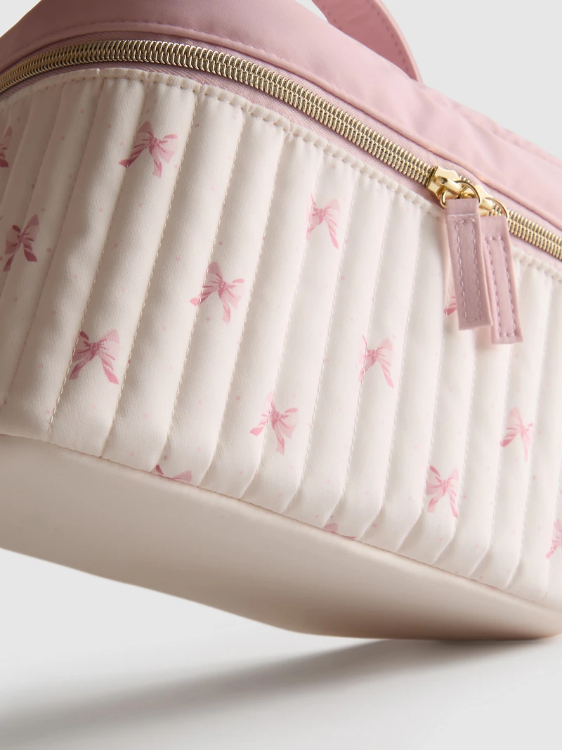 Quilted Bow Vanity Case