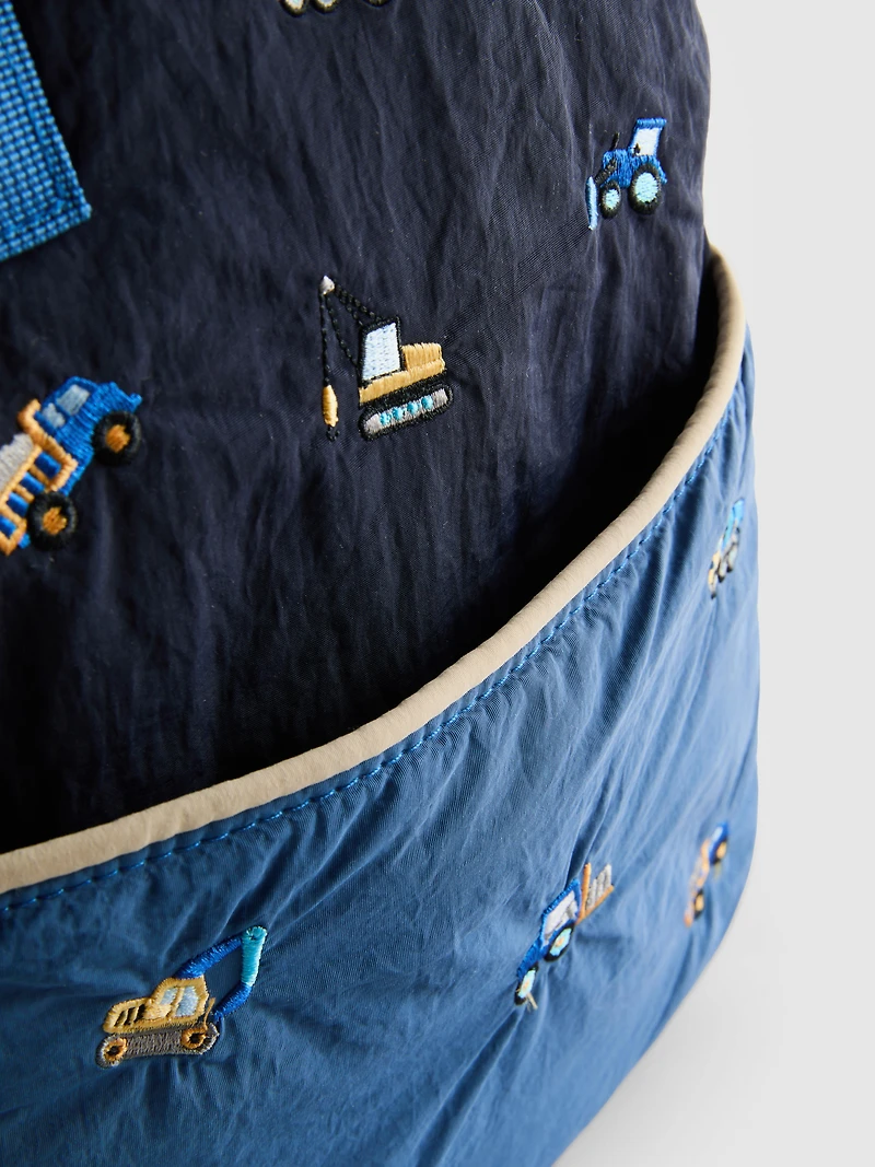 Embroidered School Backpack