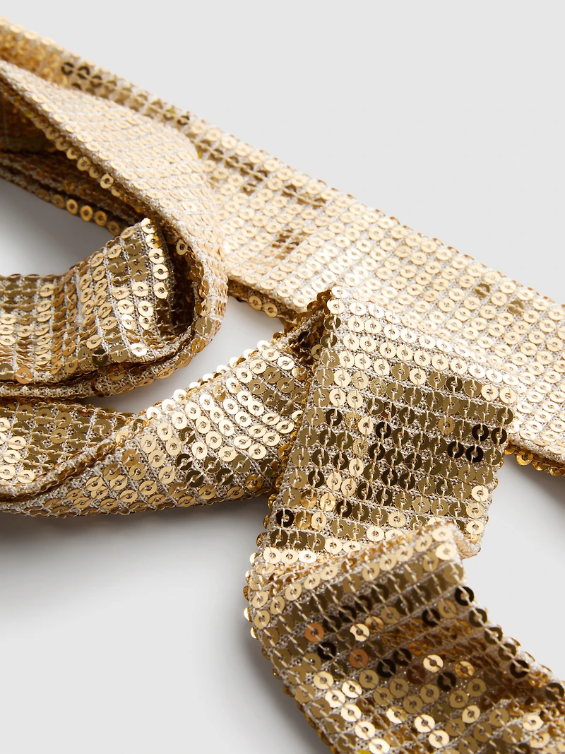 Skinny Sequin Scarf