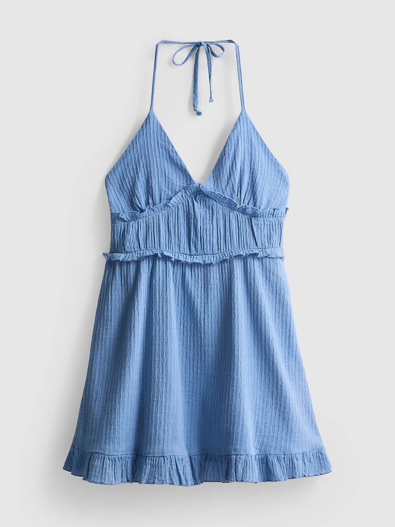 The Primark Scene | Crinkle Ruffle Mini Dress