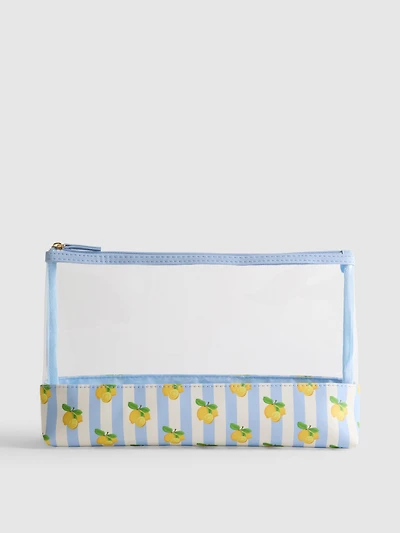 Lemon Print Wash Bag