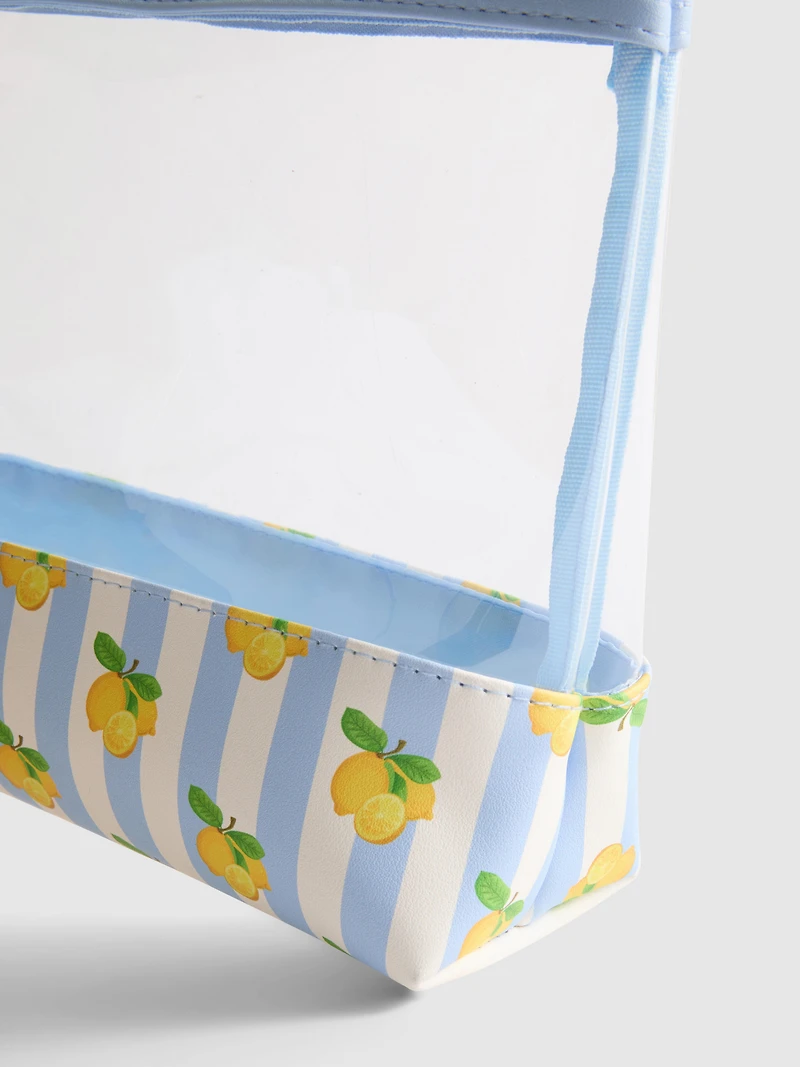 Lemon Print Wash Bag