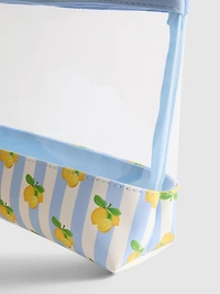 Lemon Print Wash Bag