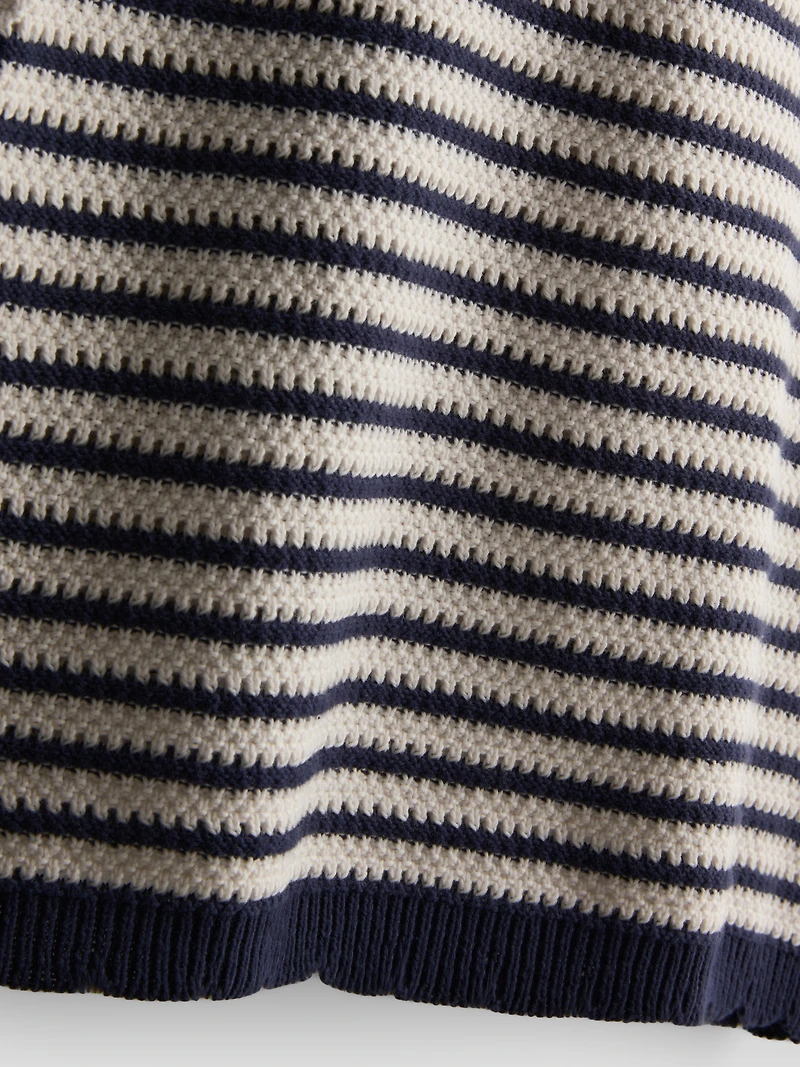 Knitted Stripe Halter Dress