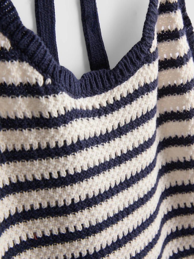 Knitted Stripe Halter Dress