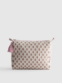 Floral Canvas Toiletry Bag
