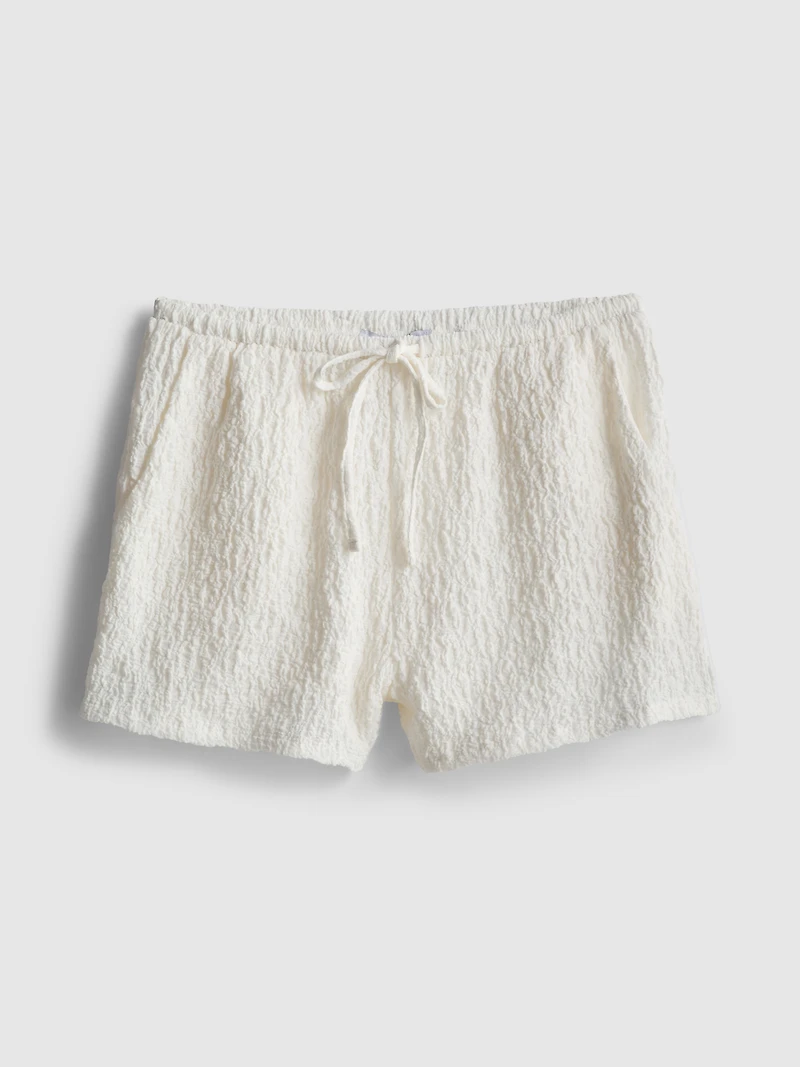 Paula Echevarría Relaxed Crinkle Shorts