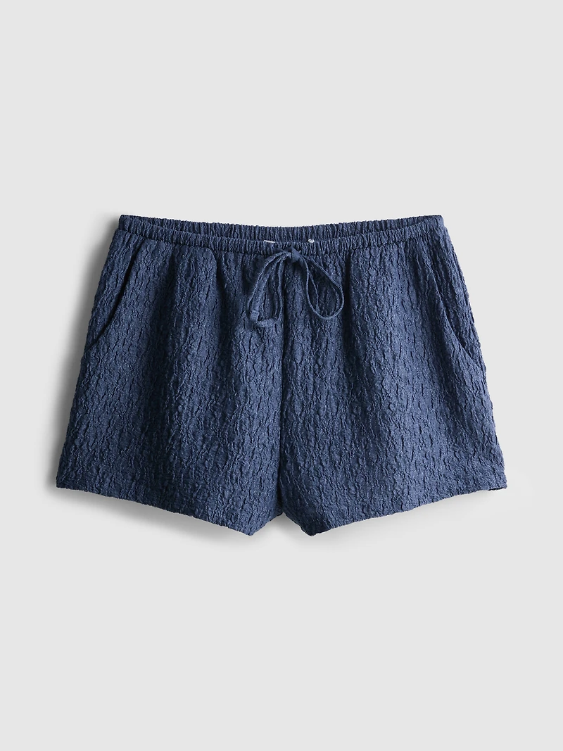 Paula Echevarría Relaxed Crinkle Shorts