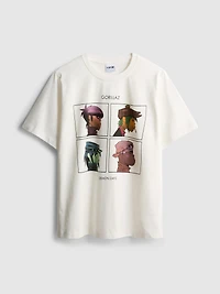 Relaxed Gorillaz Graphic Music Tee
