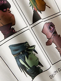 Relaxed Gorillaz Graphic Music Tee