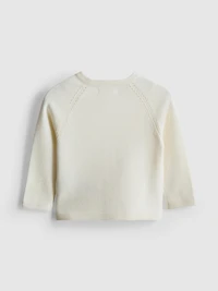 0-18mths | Newborn Pointelle Knit Cardigan
