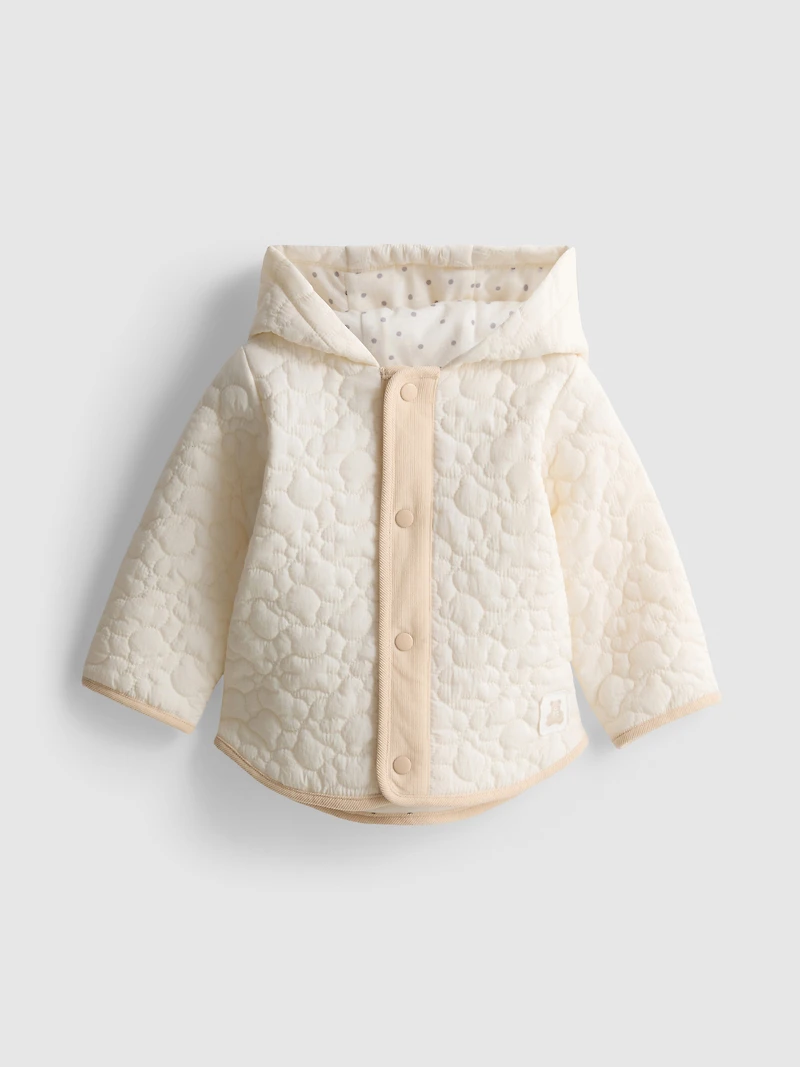 0-18mths | Bear Quilted Newborn Jacket