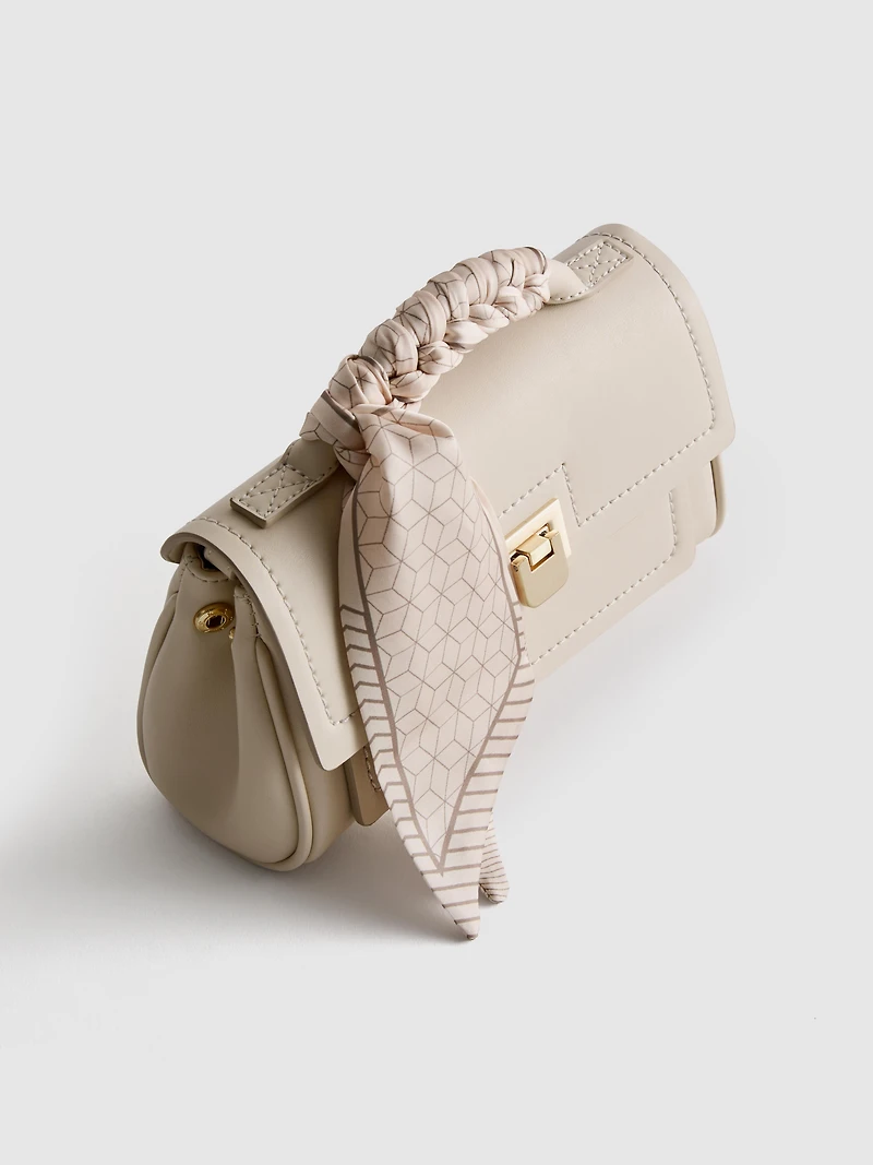 Scarf Detail Crossbody Bag