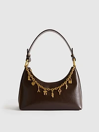 Charm Detail Shoulder Bag