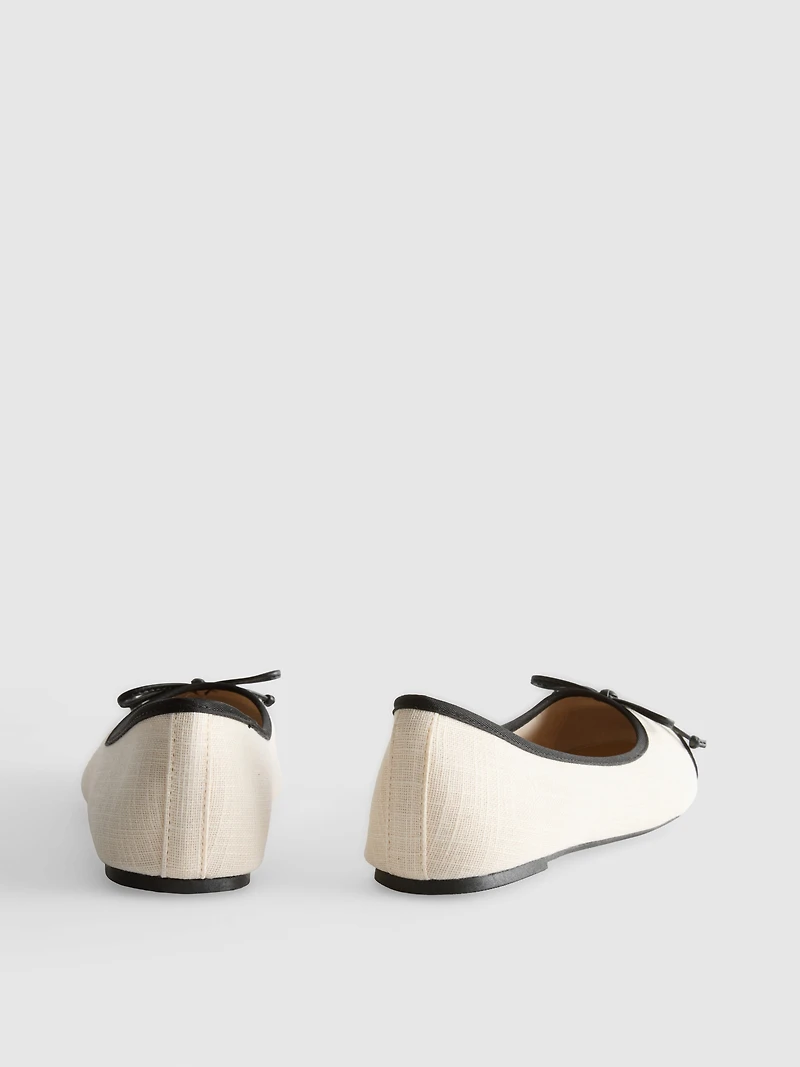 Toe-Cap Ballerina Flats