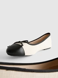 Toe-Cap Ballerina Flats