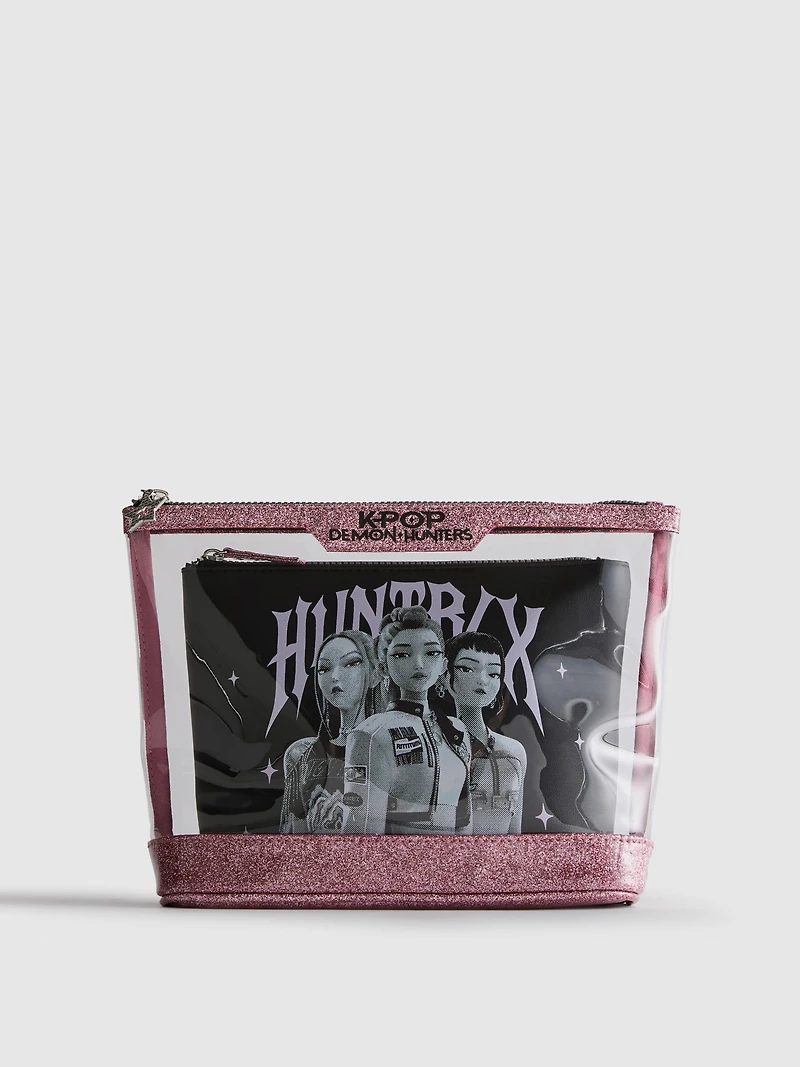 2-in-1 KPop Demon Hunters Makeup Bag
