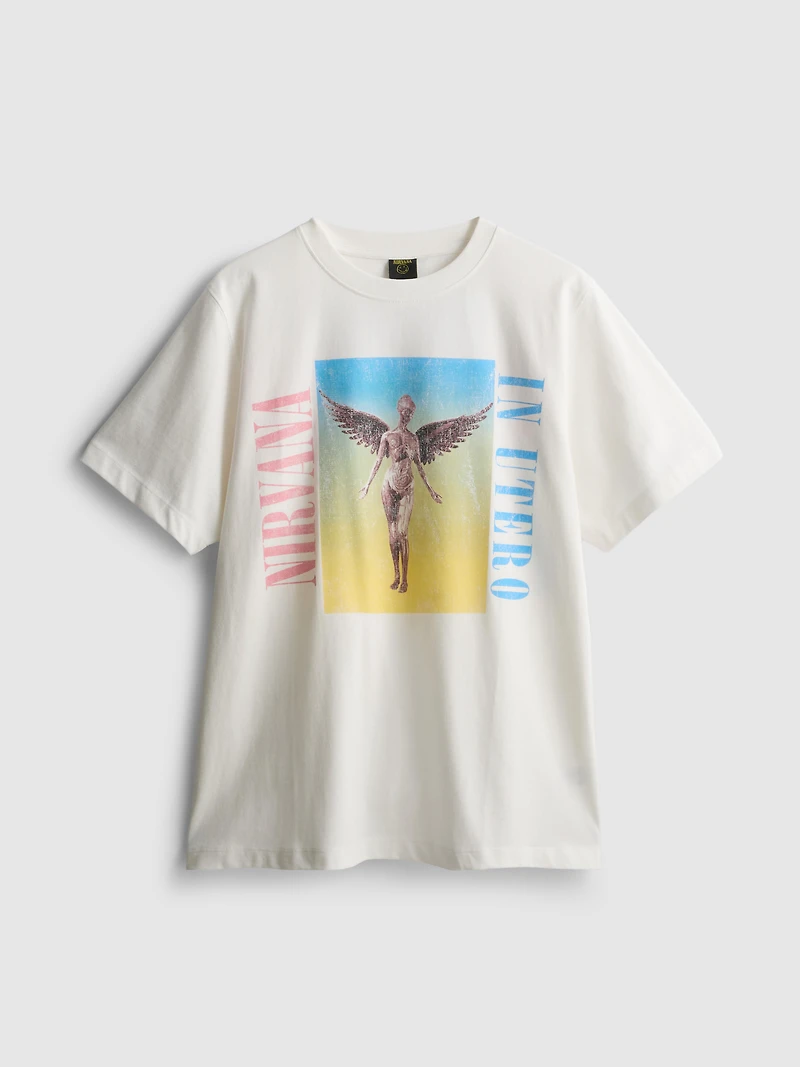 Nirvana Cotton Rainbow Tour Tee